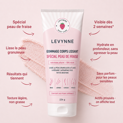 Gommage anti peau de fraise